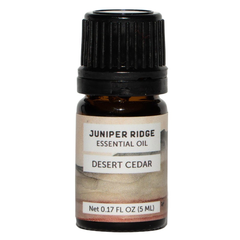 Juniper Ridge Desert Cedar Essential Oil - Aromatic Fragrance with Sweet Cedar Resin & Warm Leather Notes - 5ml - Packaging May Vary - Image 1